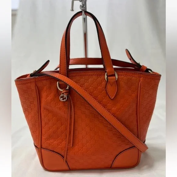 Gucci Vibrant Orange Tote Bag - Picture 1 of 16